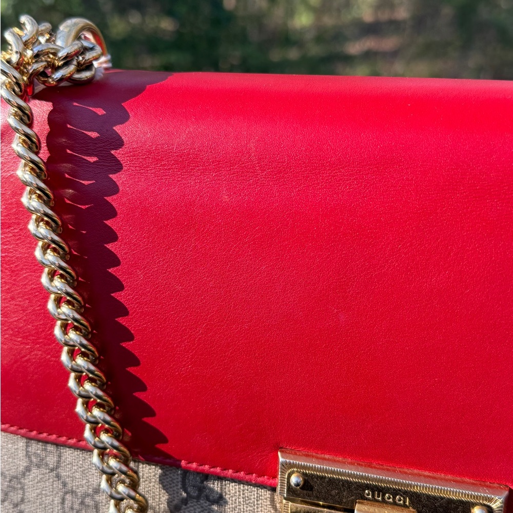 Gucci Supreme GG Tri Color Padlock Bag - Picture 4 of 11
